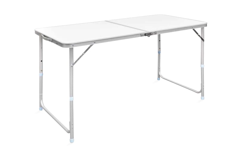 Sammenleggbart campingbord høydejusterbar aluminium 120x60cm - Campingbord