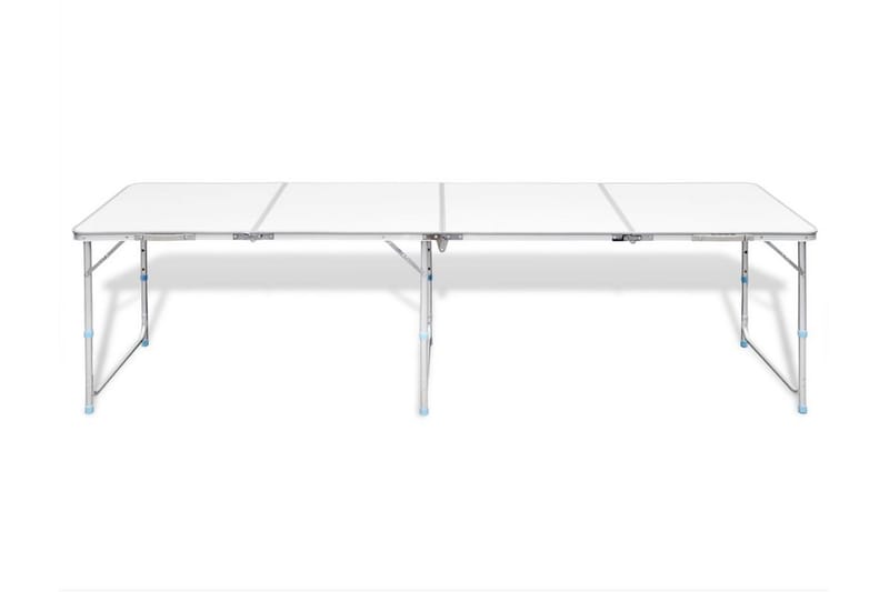 Sammenleggbart campingbord høydejusterbar aluminium 240x60cm - Campingbord