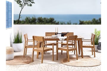 Cellino Spisebord 180x90 cm - Lysebrun - Hagemøbler & utemiljø - Hagebord - Spisebord ute