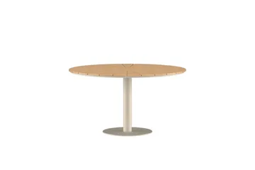 Croft rundt spisebord 120 cm utendørs - Beige - Hagemøbler & utemiljø - Hagebord - Spisebord ute