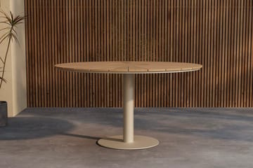 Croft rundt spisebord 120 cm utendørs - Beige - Hagemøbler & utemiljø - Hagebord - Spisebord ute