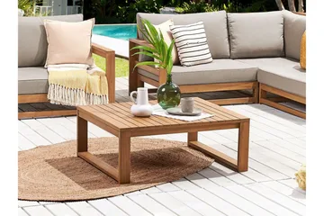 Des Moines Sidebord 90x75 cm - Lysebrun - Hagemøbler & utemiljø - Hagebord - Sidebord utendørs