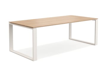 Devon Spisebord Utendørs 210x100 cm Rektangulært - Beige/Teak - Hagemøbler & utemiljø - Hagebord - Spisebord ute