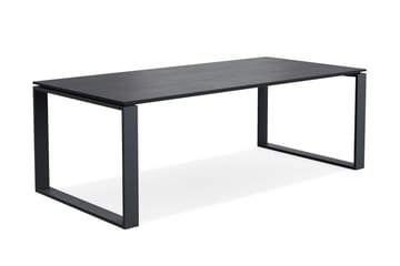 Devon Spisebord Utendørs 210x100 cm Rektangulært - Svart - Hagemøbler & utemiljø - Hagebord - Spisebord ute