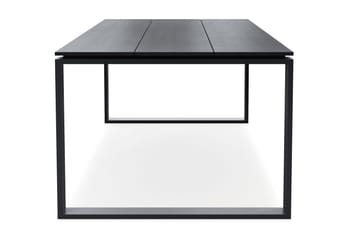 Devon Spisebord Utendørs 210x100 cm Rektangulært - Svart - Hagemøbler & utemiljø - Hagebord - Spisebord ute