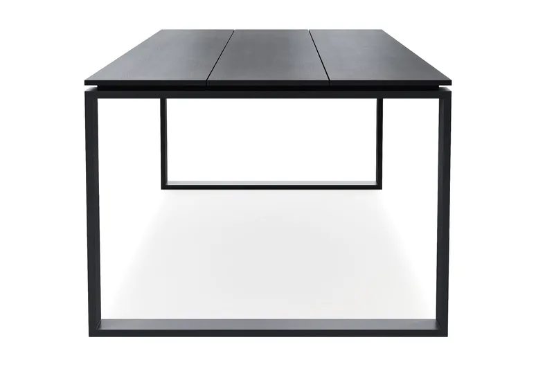 Devon stort rektangulært utendørs spisebord 210x100 cm i aluminium - Svart - Hagemøbler & utemiljø - Hagebord - Spisebord ute