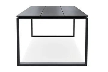 Devon stort rektangulært utendørs spisebord 210x100 cm i aluminium - Svart - Hagemøbler & utemiljø - Hagebord - Spisebord ute