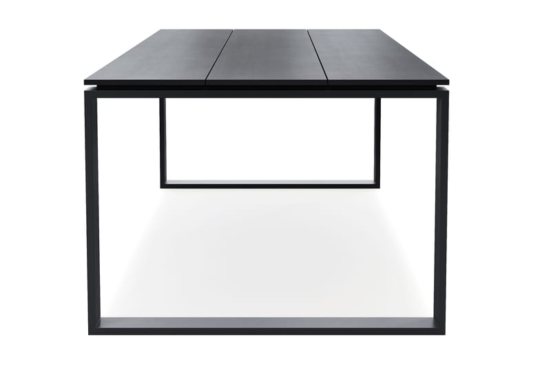 Devon stort rektangulært utendørs spisebord 210x100 cm i aluminium - Svart - Hagemøbler & utemiljø - Hagebord - Spisebord ute