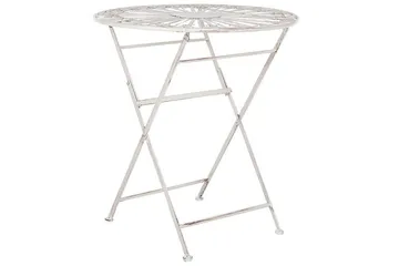 Dursley Cafébord 45 cm Rund - Hvit - Hagemøbler & utemiljø - Hagebord - Cafébord