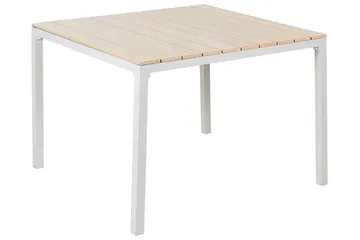 Edmundston Spisebord 95x95 cm - Beige/Hvit - Hagemøbler & utemiljø - Hagebord - Spisebord ute