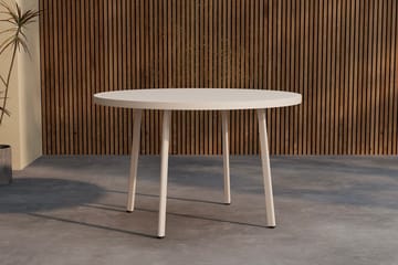 Giardini rundt spisebord 120 cm utendørs - Beige - Hagemøbler & utemiljø - Hagebord - Spisebord ute