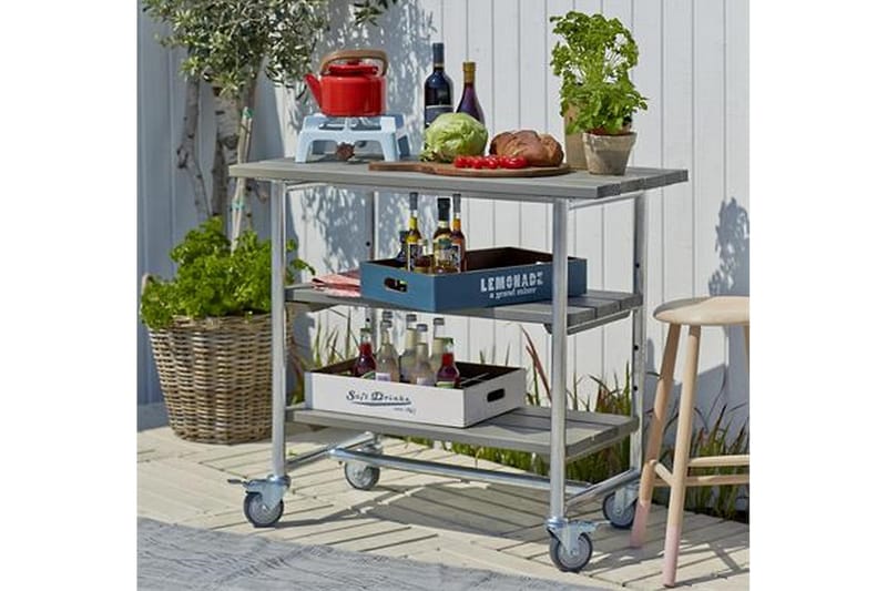 Urban grillbord med 2 hyller - Brun - Hagemøbler & utemiljø - Hagebord - Grillbord ute