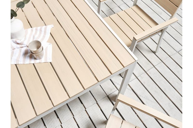 Grosseto Spisebord 150x90 cm - Beige/Hvit - Hagemøbler & utemiljø - Hagebord - Spisebord ute