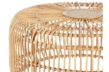 Hartnoy Sidebord 85 cm Rund - Beige/Naturlig - Hagemøbler & utemiljø - Hagebord - Sidebord utendørs