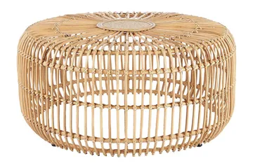 Hartnoy Sidebord 85 cm Rund - Beige/Naturlig - Hagemøbler & utemiljø - Hagebord - Sidebord utendørs