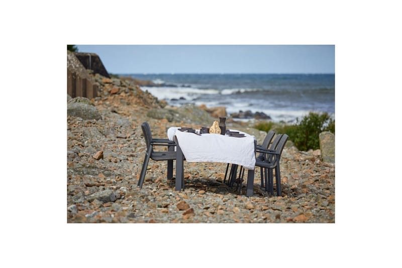 Hillerstorp Borgdala utebord 220/340 x 107 x H75,5 cm - Grå - Hagemøbler & utemiljø - Hagebord - Spisebord ute