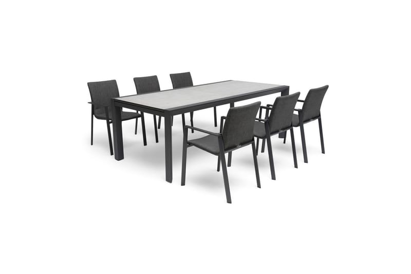 Hillerstorp Borgdala utebord 220/340 x 107 x H75,5 cm - Grå - Hagemøbler & utemiljø - Hagebord - Spisebord ute