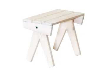 Hillerstorp EcoFurn utebord Granny furu oljet hvit
