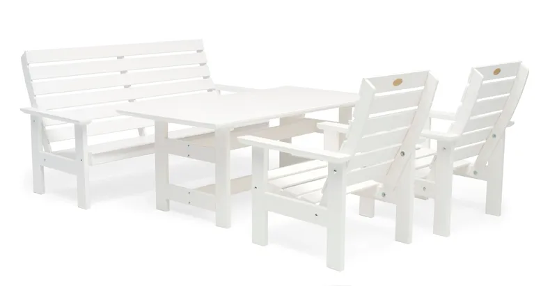 Hillerstorp Herrgård bord 90 x 165 cm - Hvit - Hagemøbler & utemiljø - Hagebord - Spisebord ute