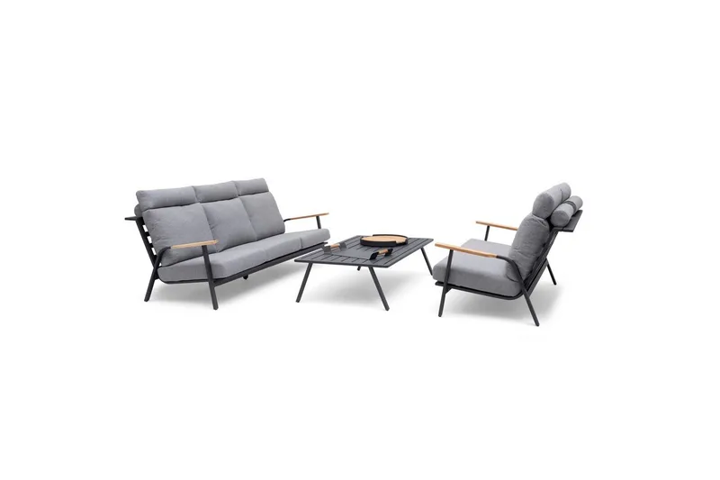 Hillerstorp Kungshult utebord 81 x 140 cm grå - Hagemøbler & utemiljø - Hagebord - Sidebord utendørs