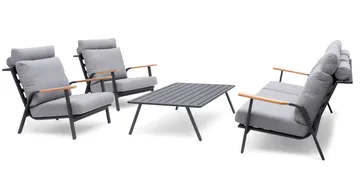 Hillerstorp Kungshult utebord 81 x 140 cm grå - Hagemøbler & utemiljø - Hagebord - Sidebord utendørs