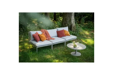 Hillerstorp Näsby sofabord utendørs Ø80 cm sand - Sand - Hagemøbler & utemiljø - Hagebord - Loungebord & Sofabord utendørs