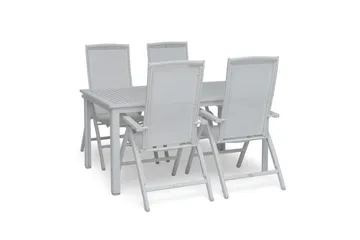 Hillerstorp Nydala utebord 96 x 150/200 cm hvit - Hvit - Hagemøbler & utemiljø - Hagebord - Spisebord ute