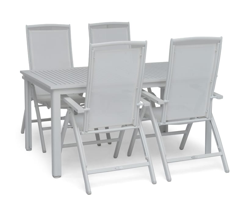 Hillerstorp Nydala utebord 96 x 150/200 cm hvit - Hvit - Hagemøbler & utemiljø - Hagebord - Spisebord ute