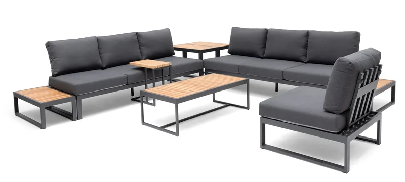Hillerstorp Oxelunda sidebord utendørs lavt grå - Hagemøbler & utemiljø - Hagebord - Sidebord utendørs