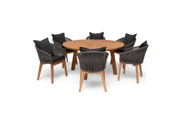 Hillerstorp Ringsjö utebord Ø150 cm - Brun - Hagemøbler & utemiljø - Hagebord - Spisebord ute