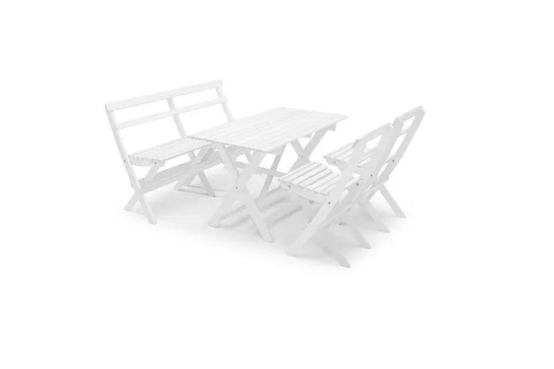 Hillerstorp Torpet utebord 109x67 cm hvit - Hvit - Hagemøbler & utemiljø - Hagebord - Spisebord ute