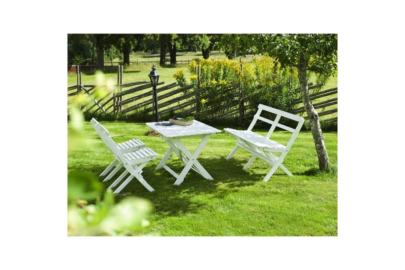 Hillerstorp Torpet utebord 109x67 cm hvit - Hvit - Hagemøbler & utemiljø - Hagebord - Spisebord ute