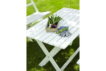 Hillerstorp Torpet utebord 109x67 cm hvit - Hvit - Hagemøbler & utemiljø - Hagebord - Spisebord ute