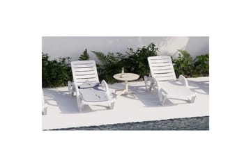 Indumati Sidebord Utomhus 60 cm - Beige - Hagemøbler & utemiljø - Hagebord - Sidebord utendørs