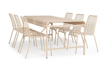 Jarva Spisebord 200 cm - Beige - Hagemøbler & utemiljø - Hagebord - Spisebord ute