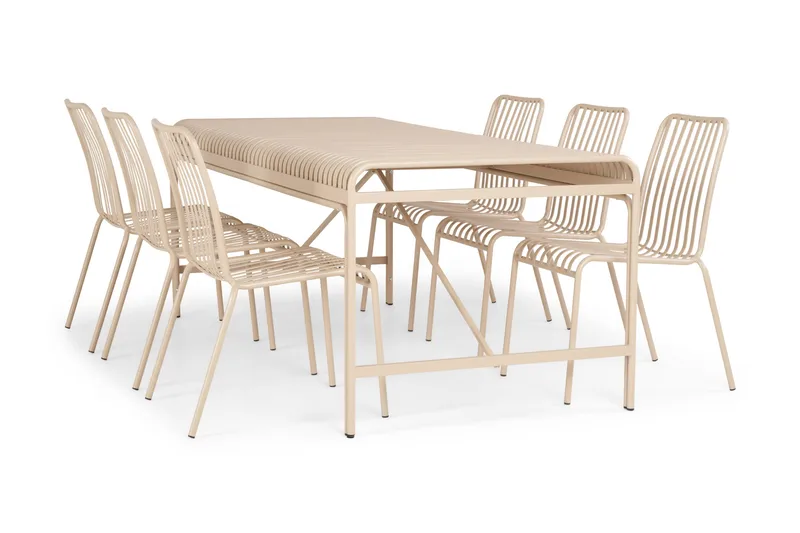 Jarva Spisebord 200 cm - Beige - Hagemøbler & utemiljø - Hagebord - Spisebord ute