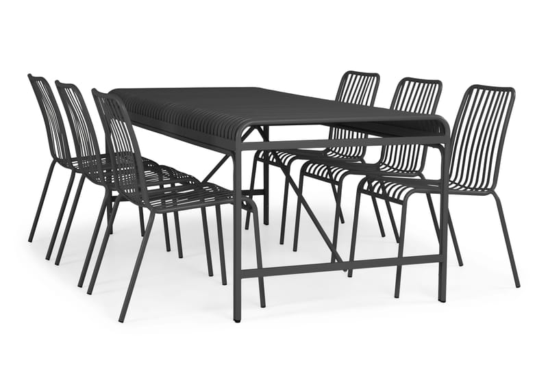 Jarva Spisebord Utendørs 200 cm - Svart - Hagemøbler & utemiljø - Hagebord - Spisebord ute