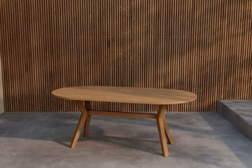 Kenya ovalt spisebord 200 cm utendørs - Natur - Hagemøbler & utemiljø - Hagebord - Spisebord ute