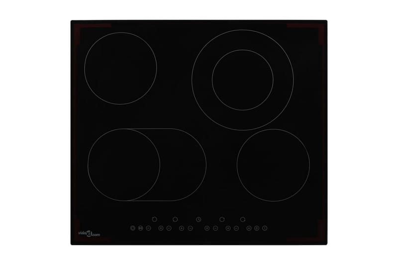Keramisk komfyr med 4 plater berøringskontroll 6600 W - Spisebord ute