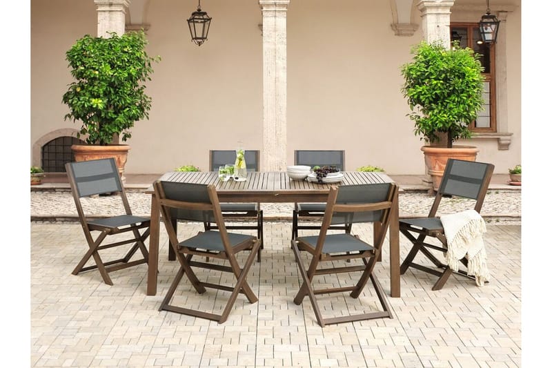 Kettelle Spisebord 100x180 cm - Mørkebrun - Hagemøbler & utemiljø - Hagebord - Spisebord ute