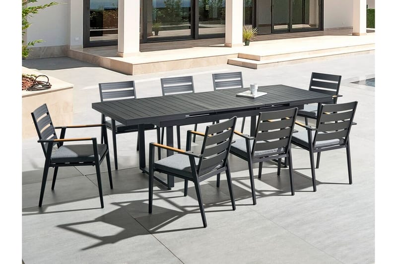 Koaldal Spisebord 90x180 cm - Svart - Hagemøbler & utemiljø - Hagebord - Spisebord ute