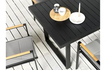 Koaldal Spisebord 90x180 cm - Svart - Hagemøbler & utemiljø - Hagebord - Spisebord ute