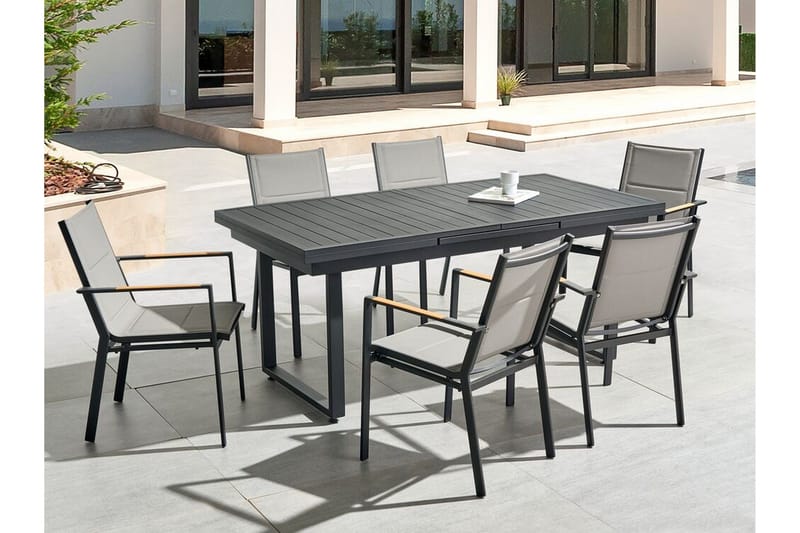 Koaldal Spisebord 90x180 cm - Svart - Hagemøbler & utemiljø - Hagebord - Spisebord ute