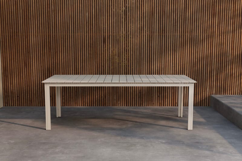 Levels rektangulært spisebord 229 cm utendørs, Beige
