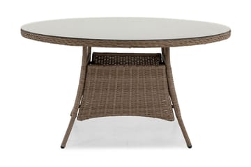 Marcus Spisebord 140 cm Rundt - Natur - Hagemøbler & utemiljø - Hagebord - Spisebord ute