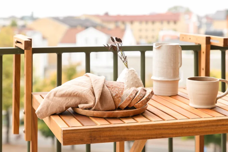 Marion Balkongbord 60x45 cm - Tre/Natur - Hagemøbler & utemiljø - Hagebord - Spisebord ute