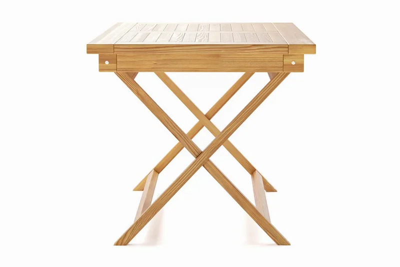 Menorca Lite Rektangulært Spisebord i tre Utendørs 80x120 cm - Tre/Natur - Hagemøbler & utemiljø - Hagebord - Spisebord ute