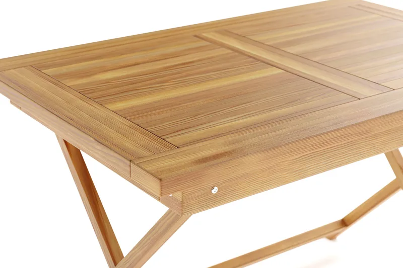 Menorca Lite Rektangulært Spisebord i tre Utendørs 80x120 cm - Tre/Natur - Hagemøbler & utemiljø - Hagebord - Spisebord ute