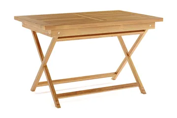 Menorca Lite Rektangulært Spisebord i tre Utendørs 80x120 cm - Tre/Natur - Hagemøbler & utemiljø - Hagebord - Spisebord ute