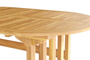 Menorca Ovalt Forlengbart Spisebord i tre Utendørs 90x150 cm - Teak / Natur - Hagemøbler & utemiljø - Hagebord - Spisebord ute